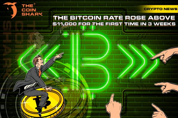 The Bitcoin Rate Rose Above $11,000 for The First Time in 3 weeks